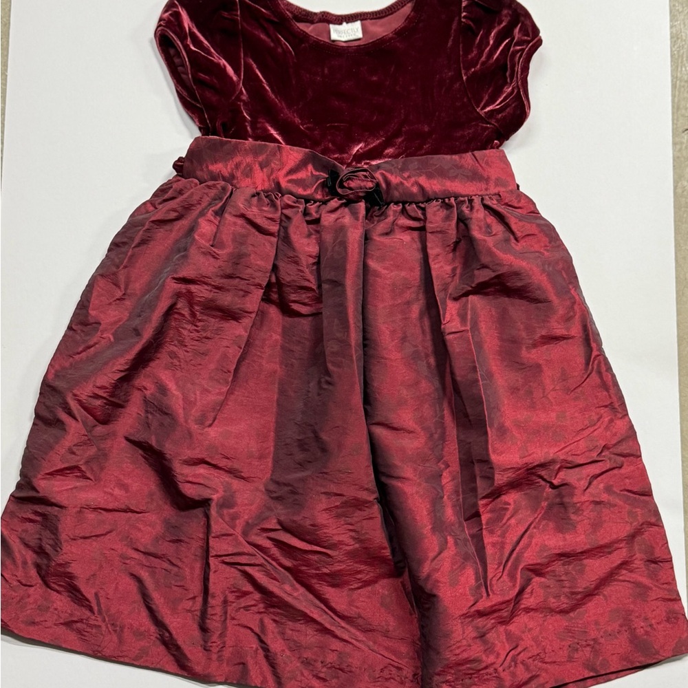 Elegant Burgundy Kids Formal Dress